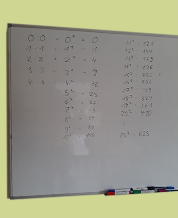 Unterrichtsraum mit Whiteboard bei Schulfit Nachhilfe & Coaching Moormerland